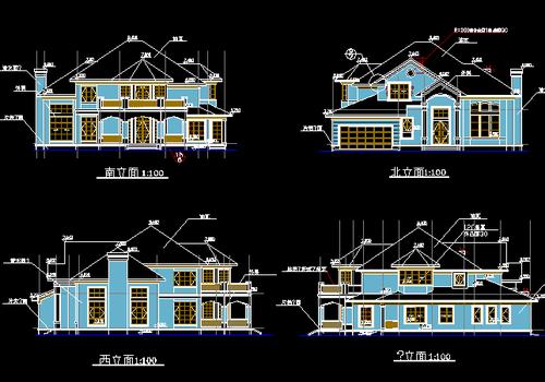 某别墅建筑施工图纸免费下载 - 别墅图纸 - 土木工程网